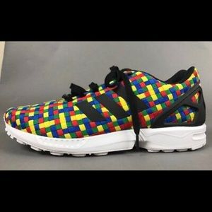 Adidas Multi-Color Checked Athletic Shoes